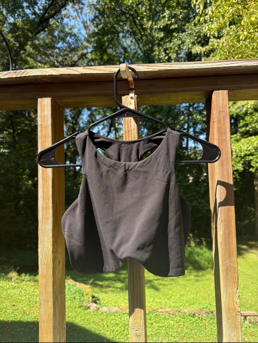 Women's Black Curve Sports Bra
